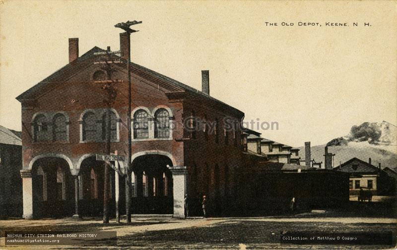 Postcard: The Old Depot, Keene, New Hampshire